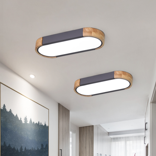 北欧阳台灯过道长条灯现代简约LED吸顶灯廊灯玄关走廊长方形灯具